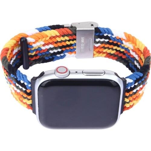 GOOSUU Strap for Apple watchbands 40mm 38mm 44mm 42mm Bohemia Elastic belt solo loop bracelet iWatch series