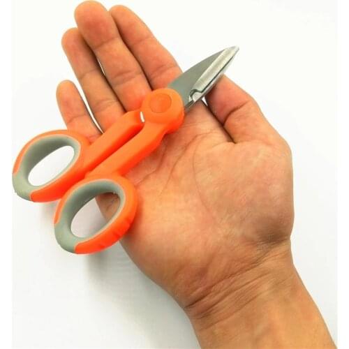 Fiber Cable Cutting / Slip-resistant Scissors / Kevlar Cutter Tools / Steel Electrician Scissors Household Shears Tools