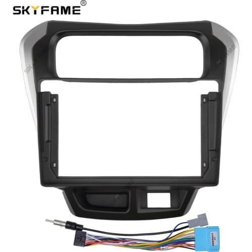 SKYFAME Car Frame Cable For SUZUKI ALTO 800 2014 Android Big Screen Dask Kit Fascia Frame Line