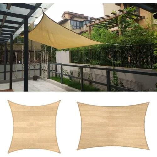 Sun Shade Sail UV Block Awning Fabric For Patio Garden Backyard Anti-UV Sunshade Net Outdoor Garden Sunscreen Cloth Car Cover