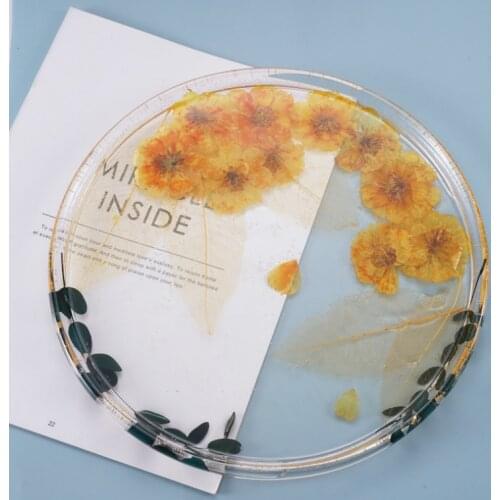 Super Big Round Plate (274mm) Silicone Mold Large Dish Trinket Tray Mold Home Decor with Resin Silicon Molds Resin Art