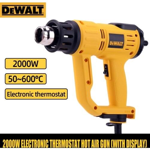 DEWALT Hot Air Gun D26414 D26411 Digital Display Welding Torch Thermostat Hot Air Cylinder