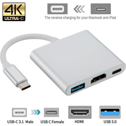 USB C HUB to HDMI Converter USB 3.0 PD Charging Adapter USB3.1 Type C Hub to HDMI 4K For Apple Macbook Adapter Thunderbolt 3