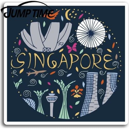 Jump Time for Singapore Malaysia Asia Vinyl Stickers Sticker Laptop Luggage Truck Window Bumper Decal Waterproof Accessories
