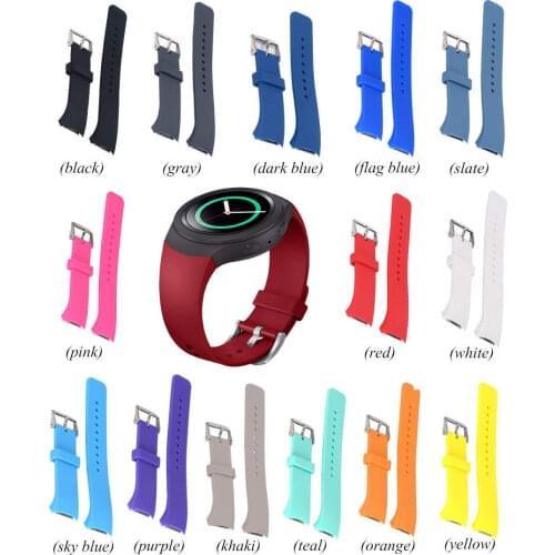 High quality luxury replacement strap for Samsung Gear S2 R720 R730 smart watch wristband Breathable silicone sports