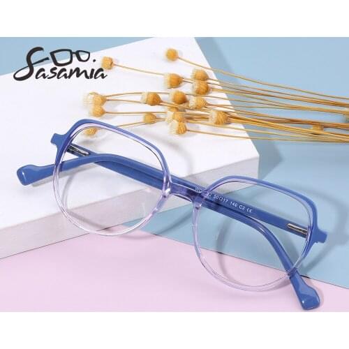 SASAMIA Female Glasses Frame patchwork Fashion Design Woman Eyeglasses Optical Frame Lady Spectacles Computer Anti-blue Frame