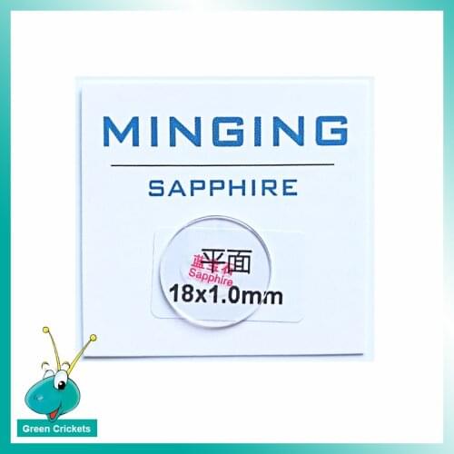 1 Pair/lot 1.0mm 28mm~29.5mm Sapphire Watch Glass for Replacement