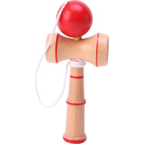 HBB 1PC Kids Kendama Ball Japanese Traditional Wood Game Balance Skill Educational Toys for Kids Children Adults