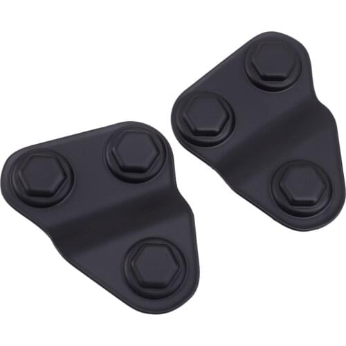 2pcs/Set Car Door Screw Protector Cover Trim Fit for Jeep Wrangler JL JLU JT 2018 2019 2020 2021 Matte Black ABS
