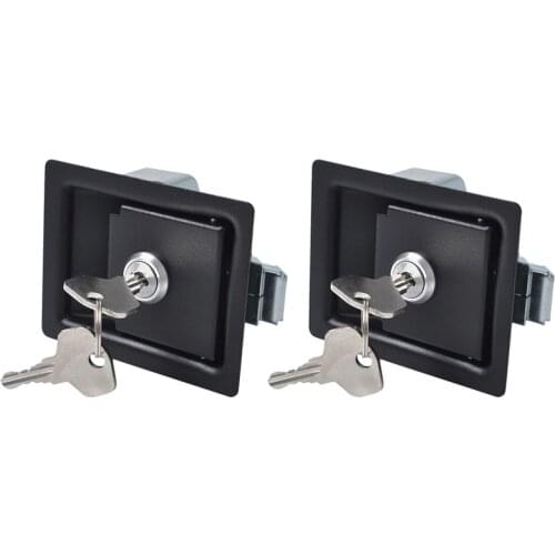 2PCS Trailer Tool Box Locks Door Paddle Handle Latch Anti-Theft Paddle Locks for RV Camper Truck Trailer