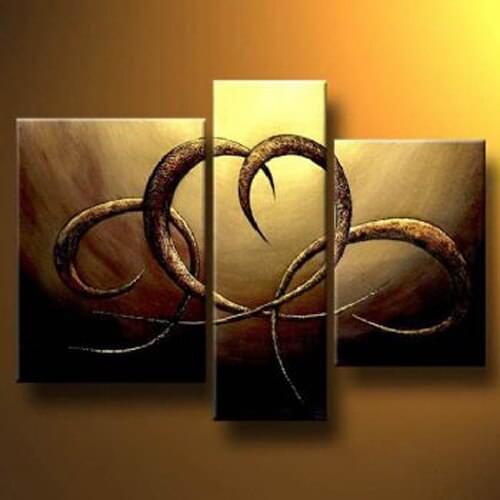 3pc Handmade Abstract Oil Painting Canvas Painting Modern Art Paintings Wall Art-Dance In The Sun