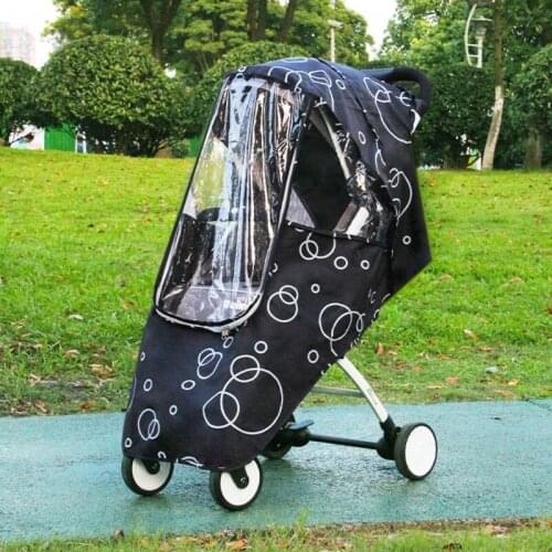 425F Baby Stroller Accessories Rain Cover Pram Raincover Rain Coat Toddler Traveling