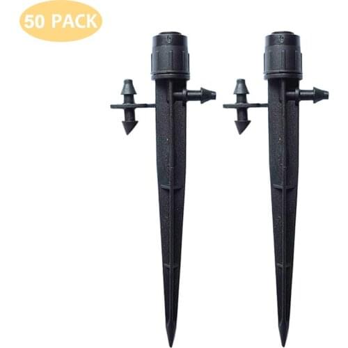 50Pcs 136mm miniature irrigation 360 degree garden farmland irrigation system dripper can be connected to 4 / 7mm hose
