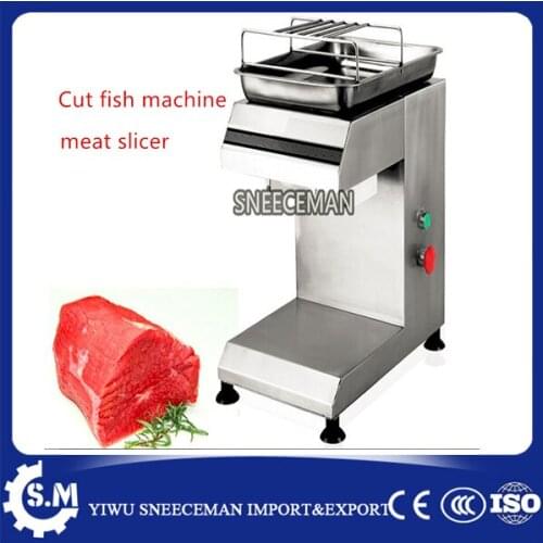 Automatic cut fish machine pickled fish oblique fillet machine black fish slicing machine meat slicer