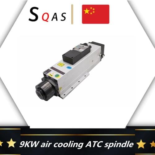 Free shipping cnc ATC spindle HQD 9KW 24000rpm air cooling ATC spindle motor 4 poles 3 phases ISO30 GDL70-24Z/9.0 for CNC