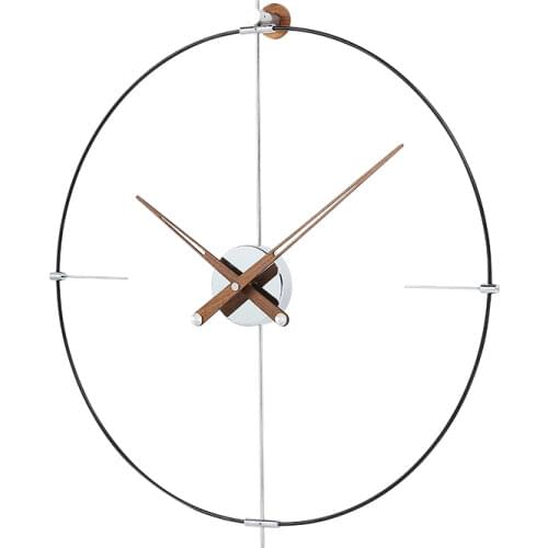 Spain Large Wall Clock Modern Design Metal Luxury Wall Watches Clocks Home Decor Silent Living Room Orologi Da Parete Gift D039