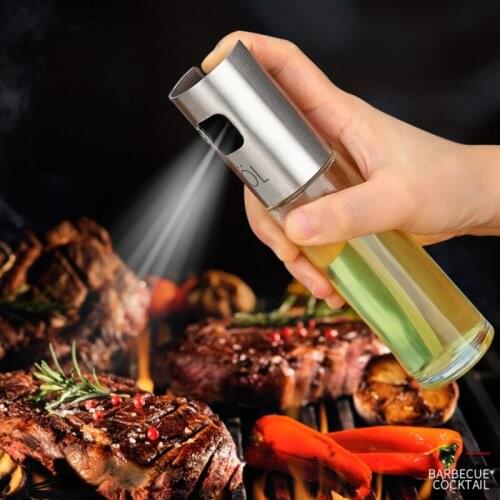 Oil Spray Bottle Cooking Baking Vinegar Mist Sprayer Barbecue Oil Container Dispenser Kitchen BBQ Grilling Roasting Sprayer Bott