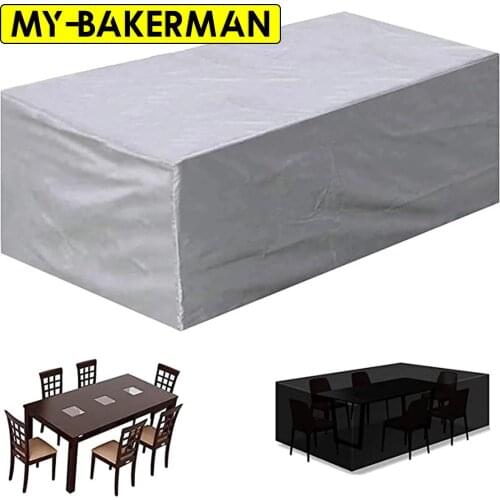 Multi-Size Garden Furniture Cover, Garden Table and Chair Protective Cover, Machine, Cabinet Cover, Waterproof Silver Sofa Cover