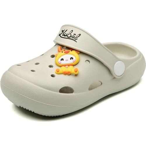 Childrens Sandals Summer Hole Shoes Rubber Clogs Kids Garden Shoes Multicolor Beach Flat Non-slip Shoes wholesale