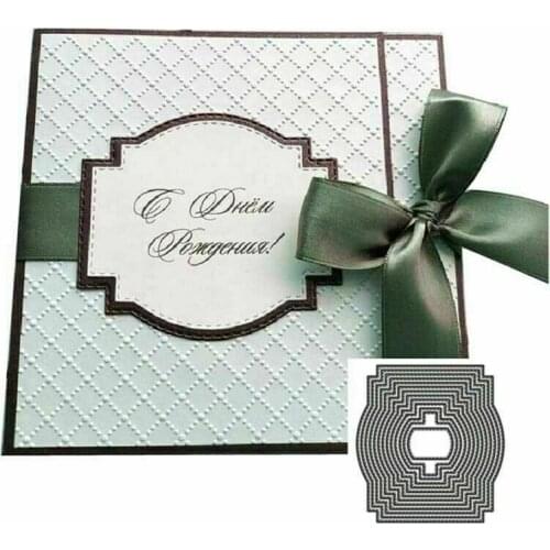 Background Frame Stencil Metal Cutting Dies Scrapbooking Embossing Card Making