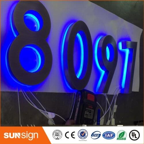 H35cm LED letter signs with stainless steel shell