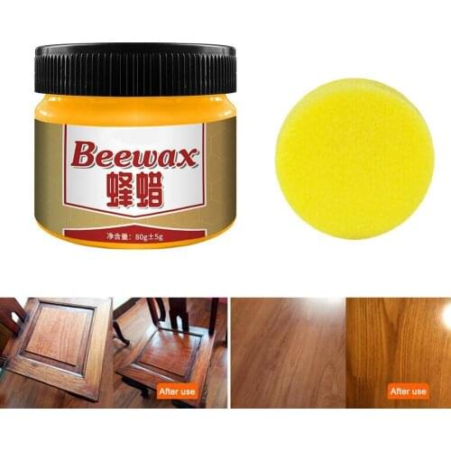 New Wood Seasoning Beewax Wood Care Wax Wood Furniture Waterproof Beeswax Cleaning Polish Maintenance Wear-resistant C0T7
