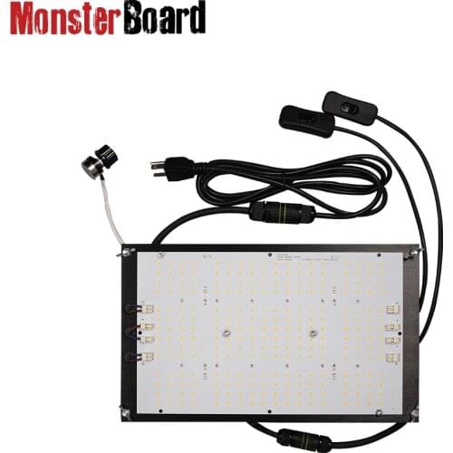 Monster board v4 plus cree 660nm DIY Kit 3000K Full Spectrum led grow light kit with heatsink lg uv cree ir switch