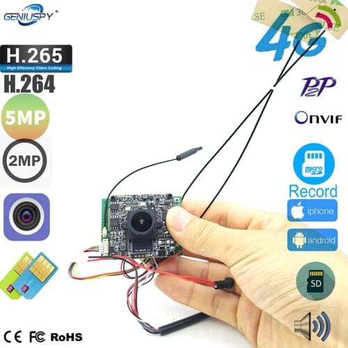 5MP 2MP Camhi Board Lens 3G 4G Sim card Wifi IP Camera Chip Board Wifi Wireless IP Camera For Diy Outdoor Indoor Camera Module