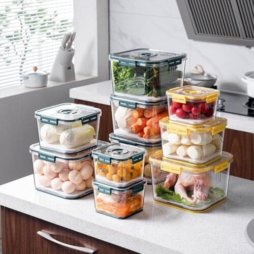 Simple Great Plastic Kitchen Foods Storage Canisters Compact Food Storage Container Widely Applied for Family
