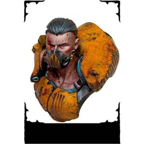 Self-assembled New Unassembled 1/10 ancient officer stand BUST Resin Figure Unpainted Model Kit