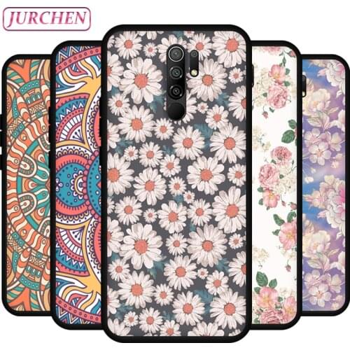 JURCHEN Silicone Phone Cases For Xiaomi Redmi 9 Fashion 3D Cute Cat Cartoon Pattern For Redmi 9 6.53" TPU Thin Matte Back Cover