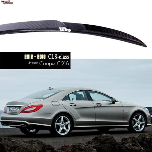 CF Carbon Deck Spoiler Wing Fit For Mercedes W218 C218 CLS 4-Door Coupe (Will Also Fit for CLS63), UV Cut