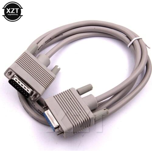 DB15 VGA LCD video Cable DB 15 Pin Two Rows Connectors male to female Direct Connect Cable for Media accessory newest