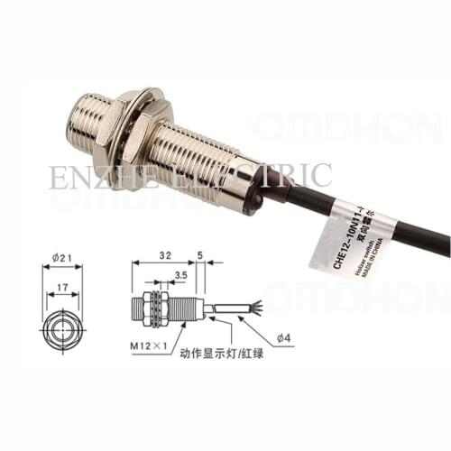 Holzer switch CHE12-10N11-H710 simulative output type approach Switch sensor 5-30VDC 150MA 4-wire NPN NO+NO