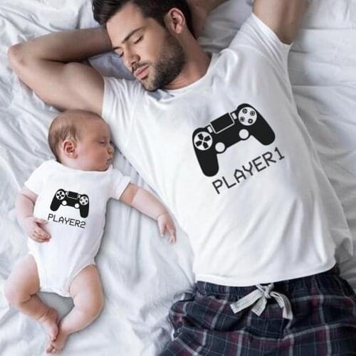 Funny Family Matching Clothes Father Son Matching Clothes Daddy and Daughter Family Look Baby Romper Kids Tshirt Mens T-shirt