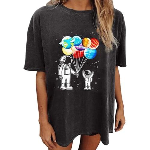 Women High Street Tshirt Casual Printing Short Sleeves Tshirt O-neck Loose T-shirt Tops Camisetas Verano Mujer 2021 #PY