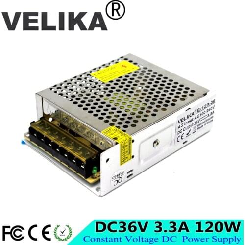 120W 36V 3.3A Single Output dc36V Switching power supply dc Power Supplies led driver transformer ac110v 220v For cnc cctv Motor
