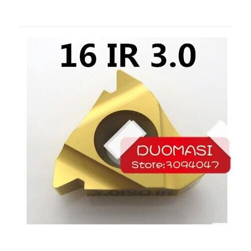 16 IR 3.0 ISO ,Indexable Tungsten Carbide Threading Lathe Inserts for Threaded Lathe Holder,thread turning tool holders