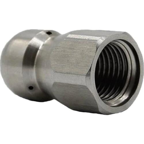 3/8 Rotating Spinning Drain Sewer Jetting Nozzle Button Nose Hose Nozzle