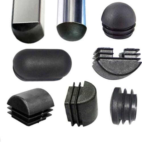 4/8/16Pcs Plastic Blanking End Cap Caps Square Oblique Pipe Plugs Table Chair Leg Dust Cover Furniture Feet Protector