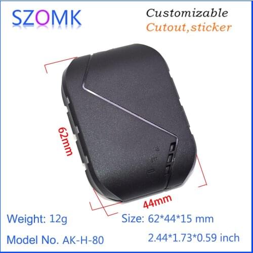 4 pcs 62*44*15mm szomk hot sales GPS locator tracker plastic instrument electronics enclosure casing diy plastic antenna housing