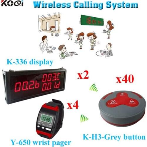 Wireless pager system for restaurant queue management system with CE certification in wrist 433mhz