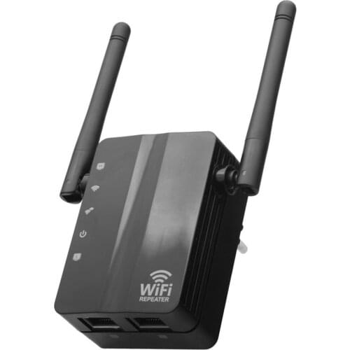 300Mbps Mini Wireless Router Wifi Repeater Long Range Extender Booster with 2 External Antennas WPS