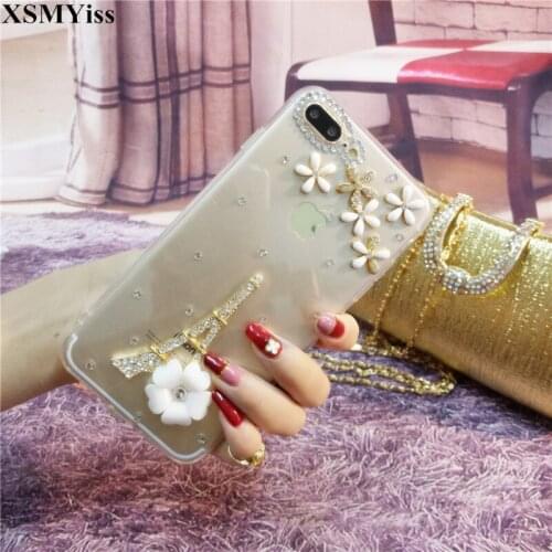 XSMYiss Bling Rhinestone Case Cover For Huawei P8 P9 P10 P20 P30 PLUS LiTE Mate10 20 Pro Lite Diamond Soft TPU Phone Case Cover