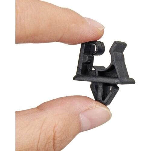 Black Bonnet Hood Prop Support Rod Clamp Rivet Clip Kit for Kia and for Hyundai