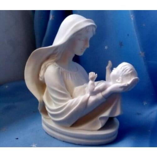 European household Virgin Mary Holding the baby Jesus Give a motherly Mothers Day gift Beauty figures Sculpture statue