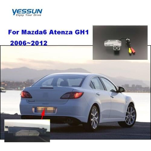 Reverse camera For Mazda6 Mazda 6 2009 2010 2011 2012 M6 Atenza GH1 2006 2007~2012 Rear View Camera/night view license plate cam