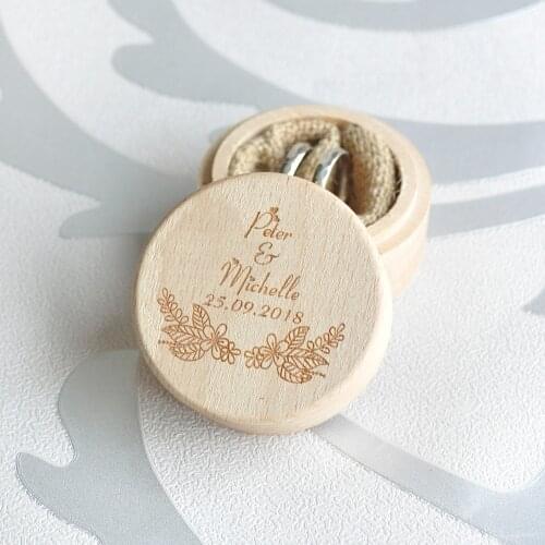 Wedding Ring Box, Personalized Wedding Ring Bearer Box Rustic Wedding Gift Engagement Ring Holder Box