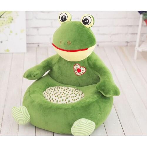 Creative cartoon plush green frog sofa toy stuffed frog sofa floor seat about 50x45cm 1990