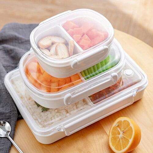 Round/Rectangle Lunch Box Plastic Stoarge Box Food Storage Container Food Container Bento Box Kitchen Stoarge Organizer